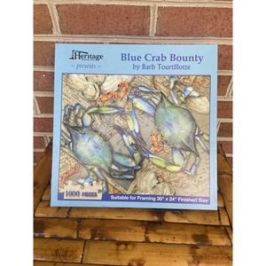 Blue Crab Bounty Puzzle by Barb Tourtillotte Shrimp 1000 Pieces